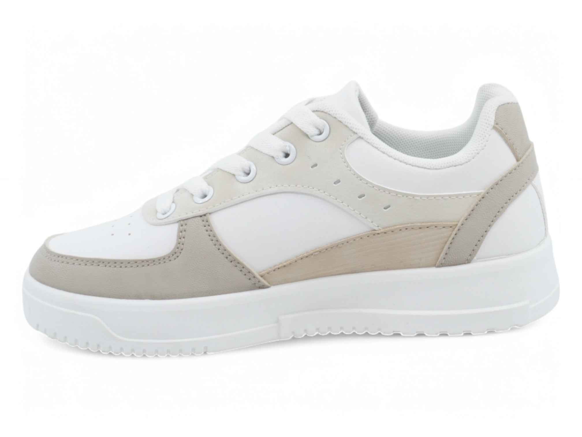 Women`s Beige Delanie Court Sneaker