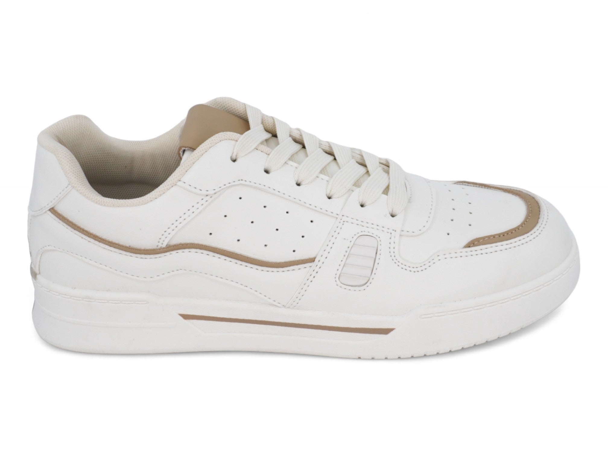 Women`s Taupe & White Lexi Sneaker