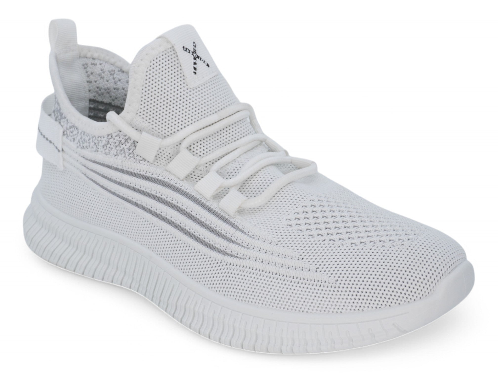 Women`s White Peppered Athletic Sneaker