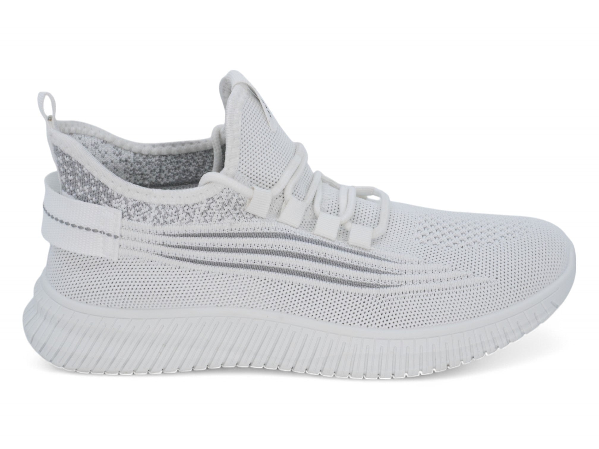 Women`s White Peppered Athletic Sneaker