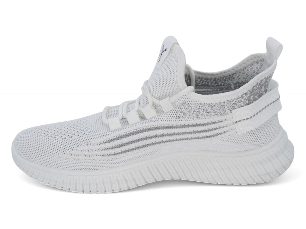 Women`s White Peppered Athletic Sneaker