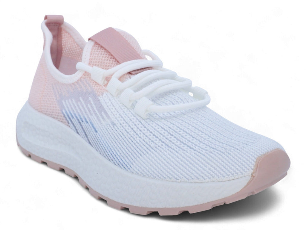 Women`s Pink & White Frosted Sneaker