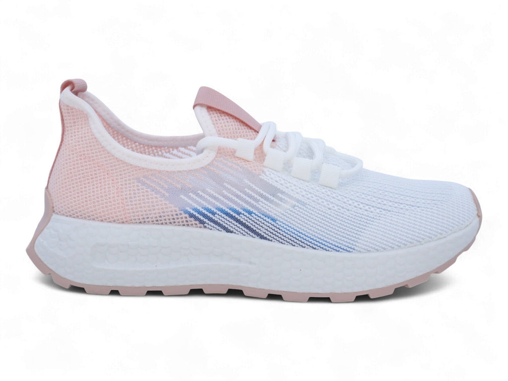Women`s Pink & White Frosted Sneaker