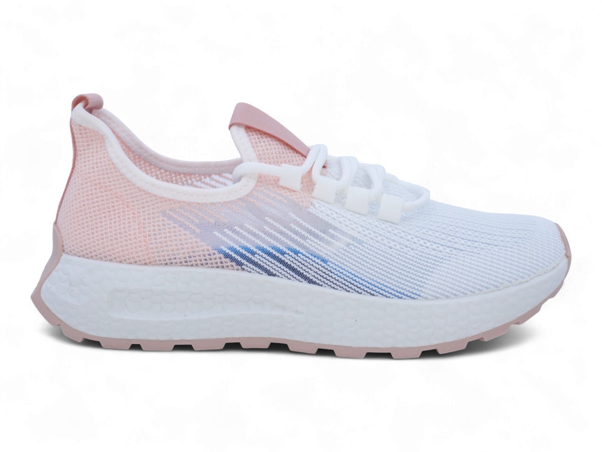 Women`s Pink & White Frosted Sneaker