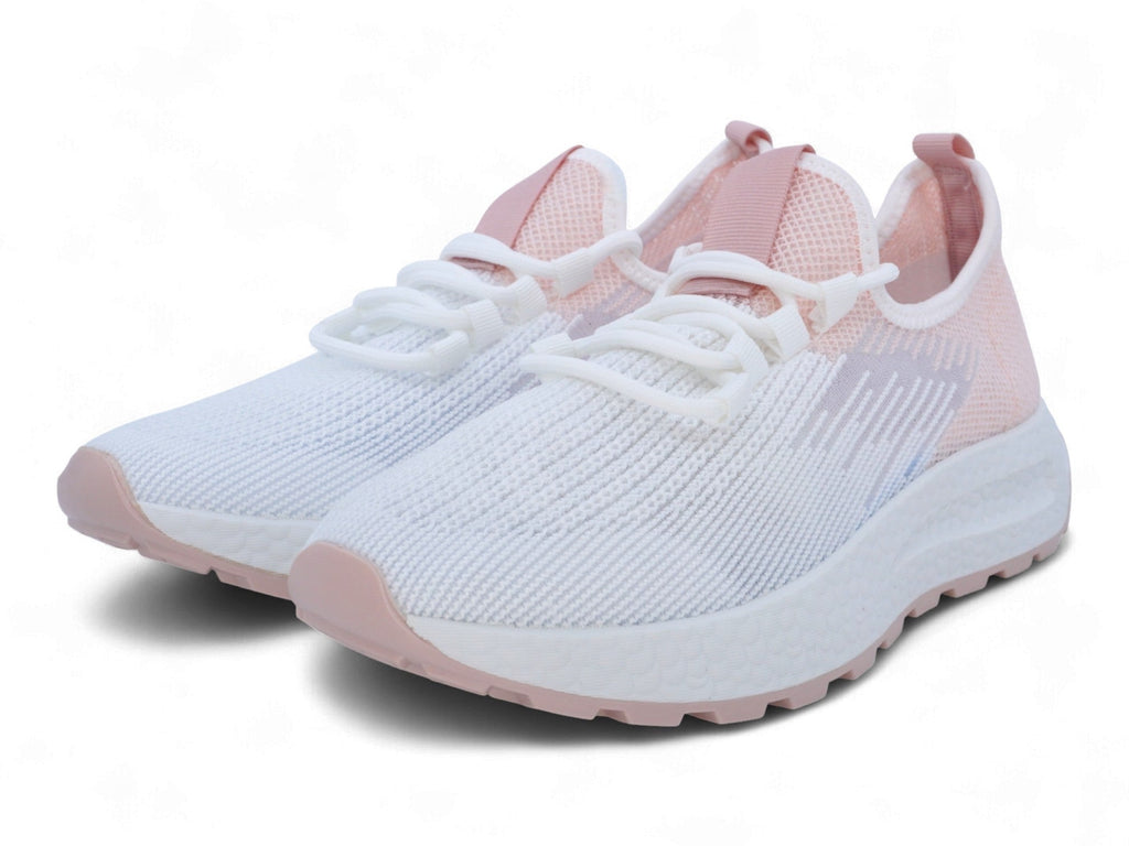Women`s Pink & White Frosted Sneaker