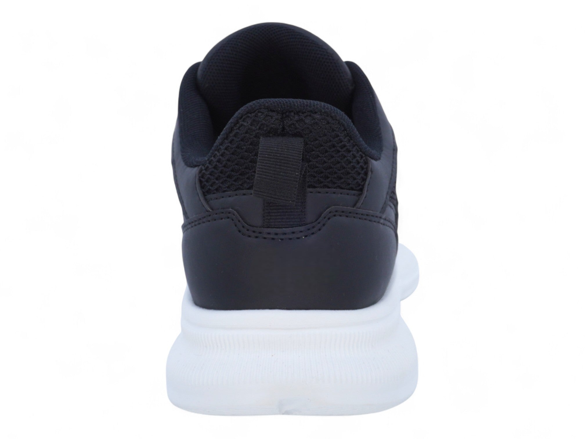 Women`s Black Mesh & Vegan Leather Sport Sneaker