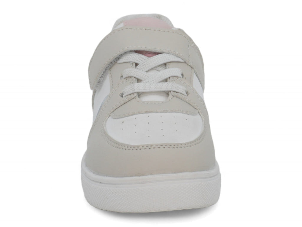 Toddler Gray & Pink Laceup Sneaker