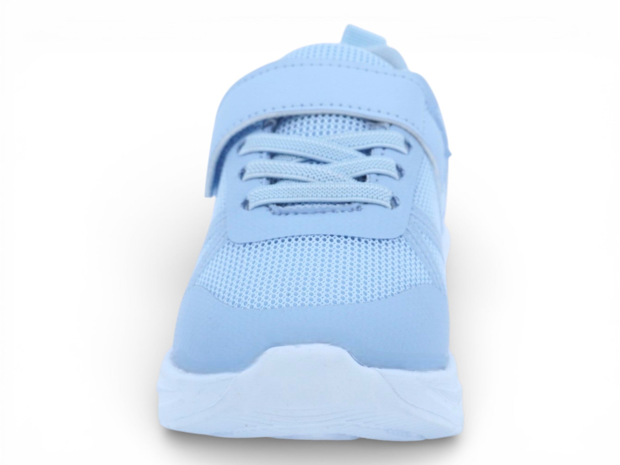 Girls` Blue Mesh Sneaker