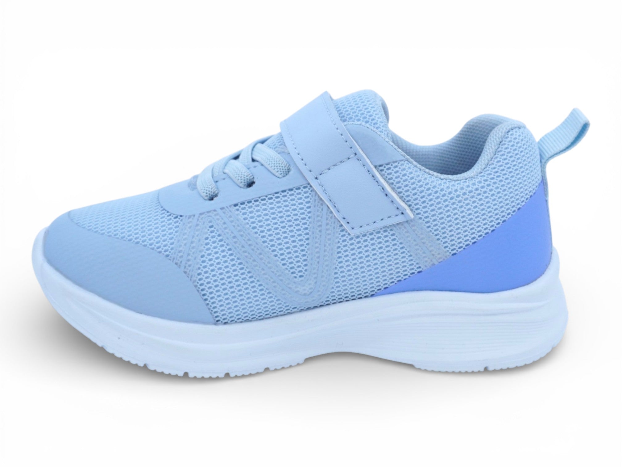 Girls` Blue Mesh Sneaker