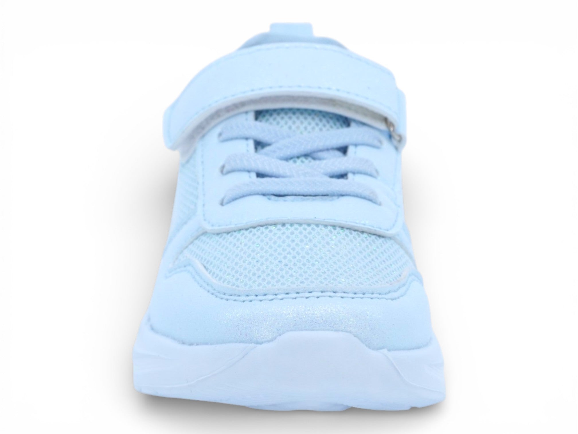Girls` Blue Shimmer Sneaker