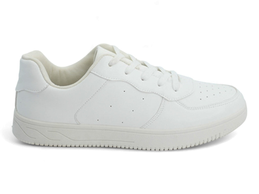 Men`s Triple White Low Top Sneaker