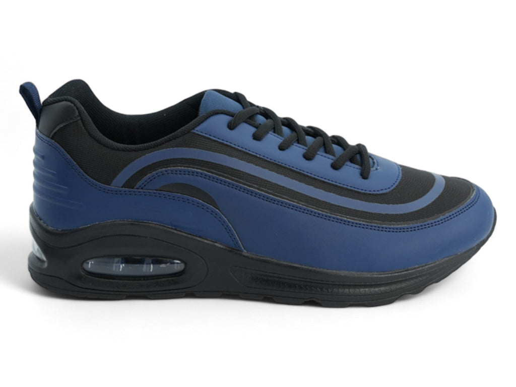 Men`s Navy & Orange Bubble Sneaker