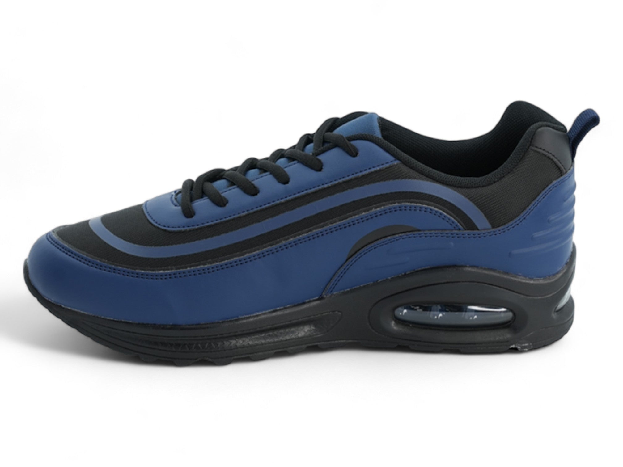 Men`s Navy & Orange Bubble Sneaker