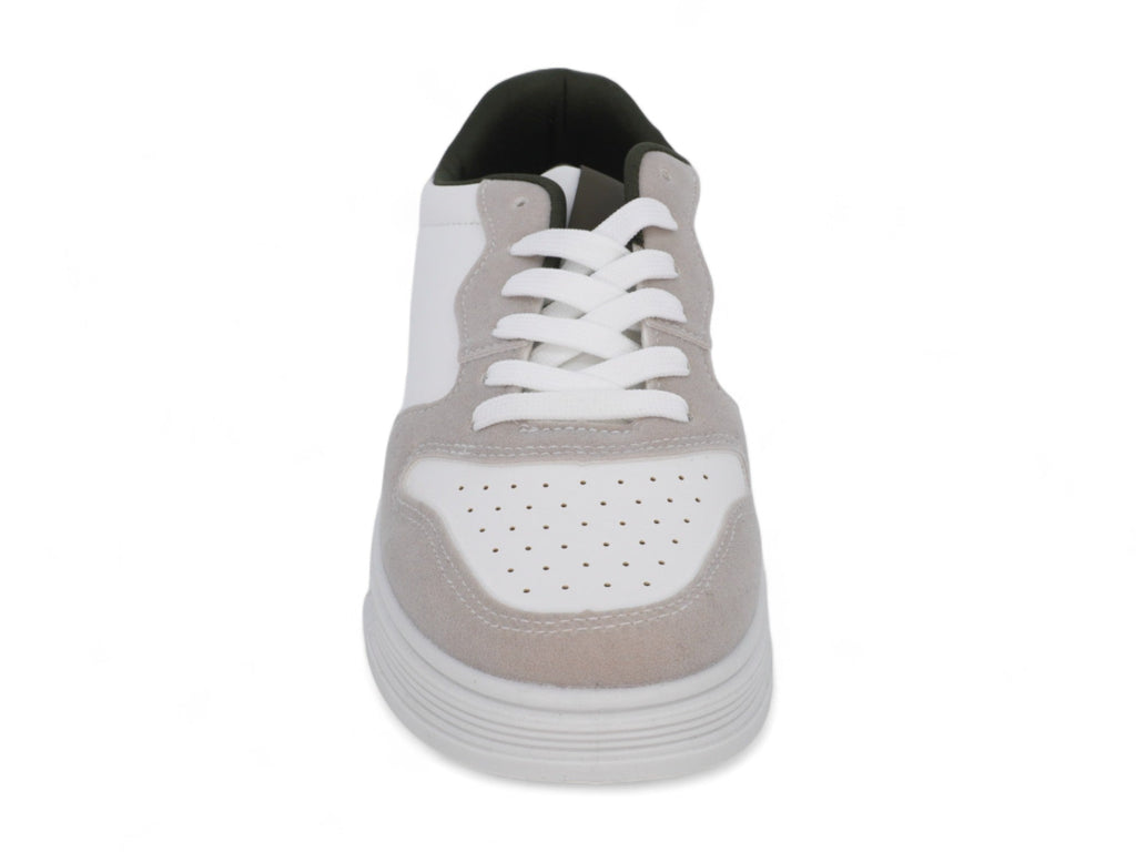 Men`s White & Beige Court Sneaker