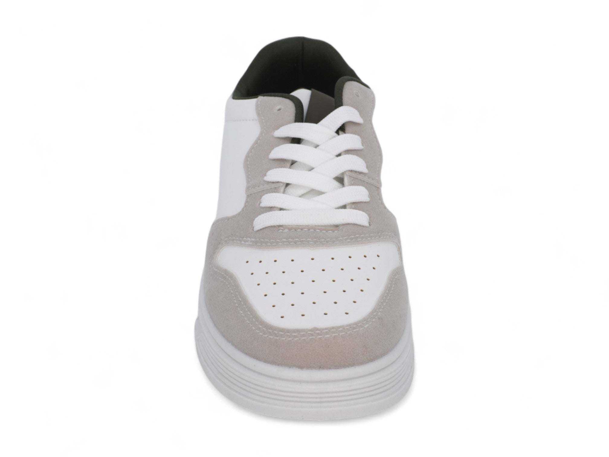 Men`s White & Beige Court Sneaker