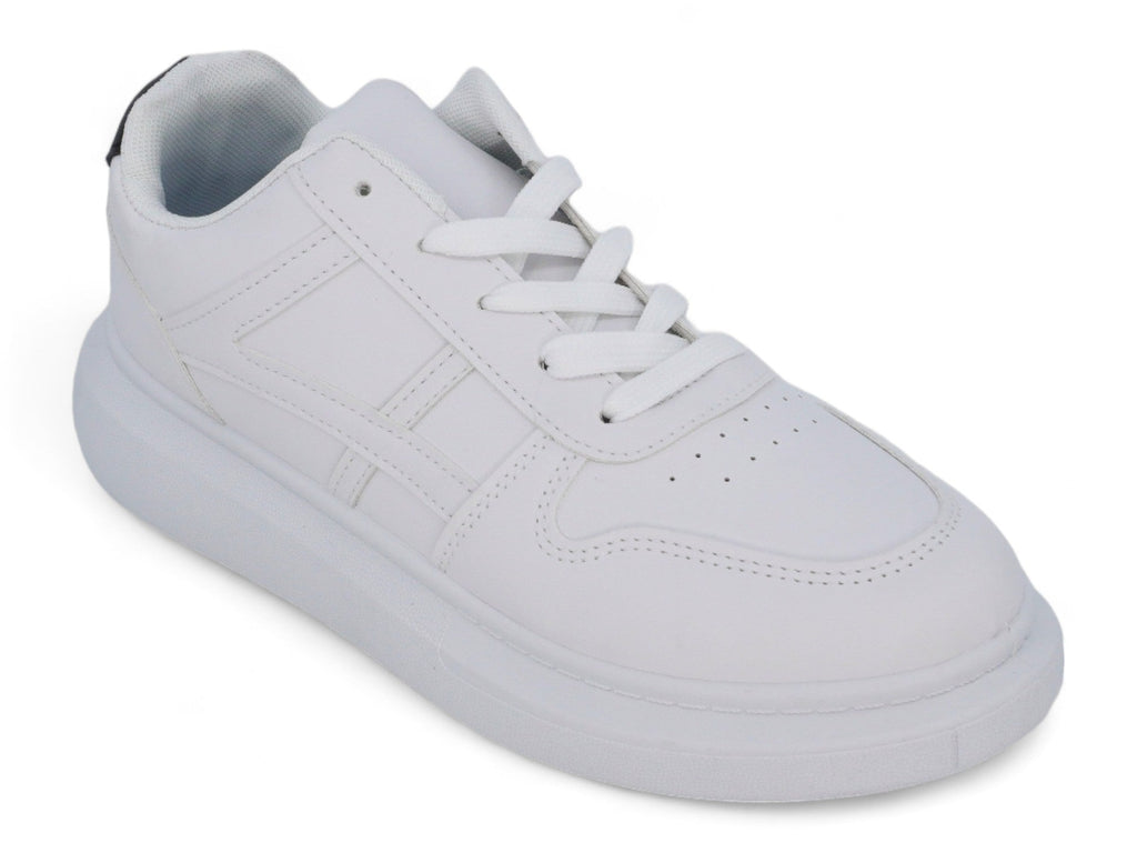 Men`s White Black Platform Sneaker