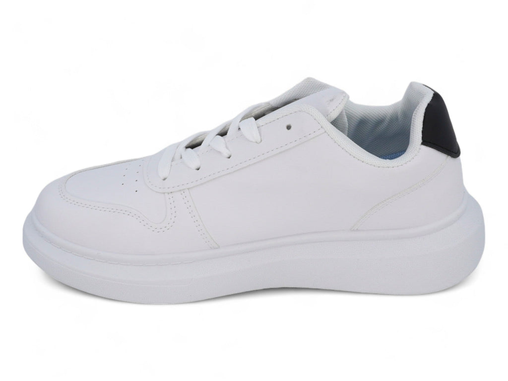 Men`s White Black Platform Sneaker