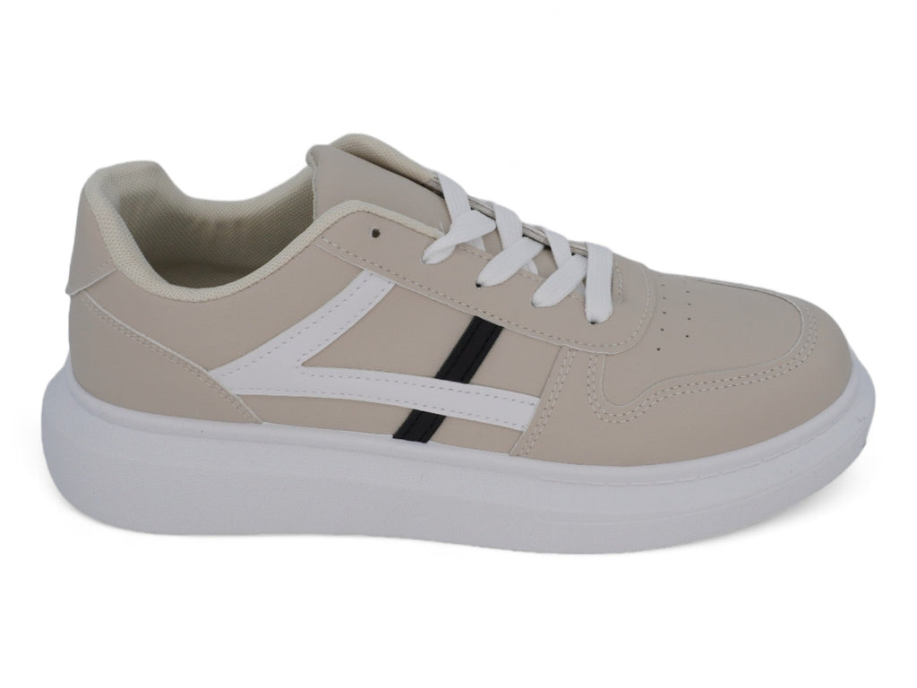 Men`s Beige Platform Sneaker
