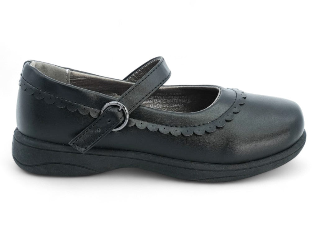Girls Black Paula School Shoe