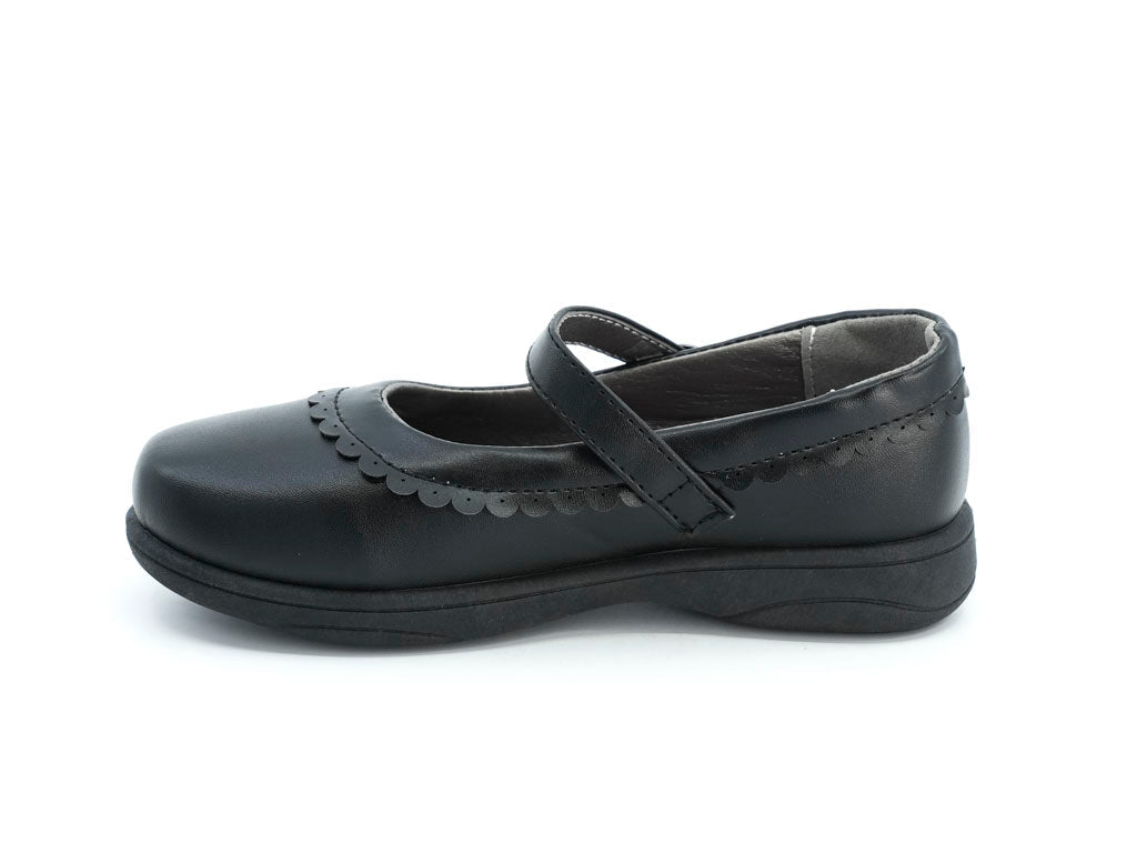 Girls Black Paula School Shoe