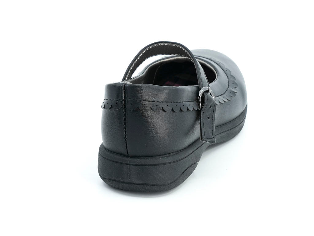 Girls Black Paula School Shoe