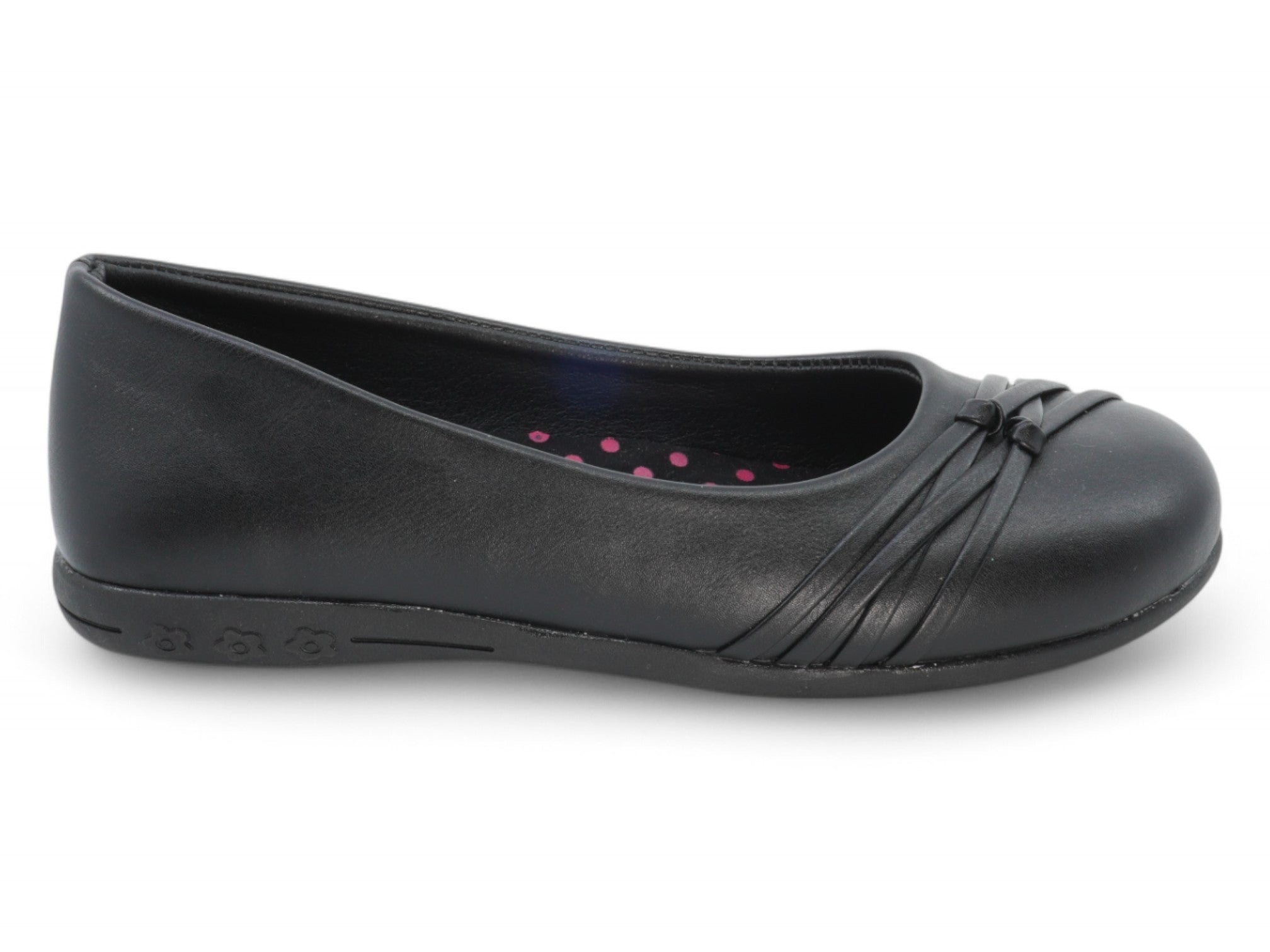 Girls` Black Addison School Shoe