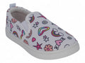 Toddler White Rainbow Print Slip On