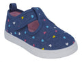Toddler Denim Heart T-Strap Slip On