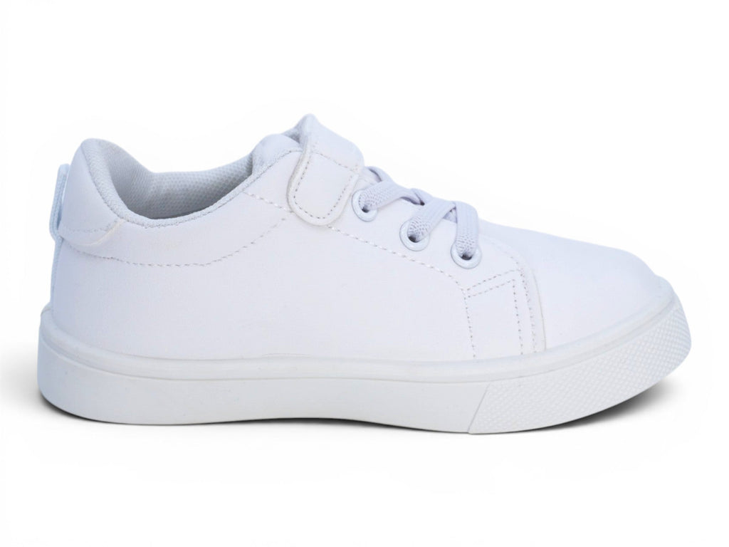 Toddler White 3D Flower Sneaker