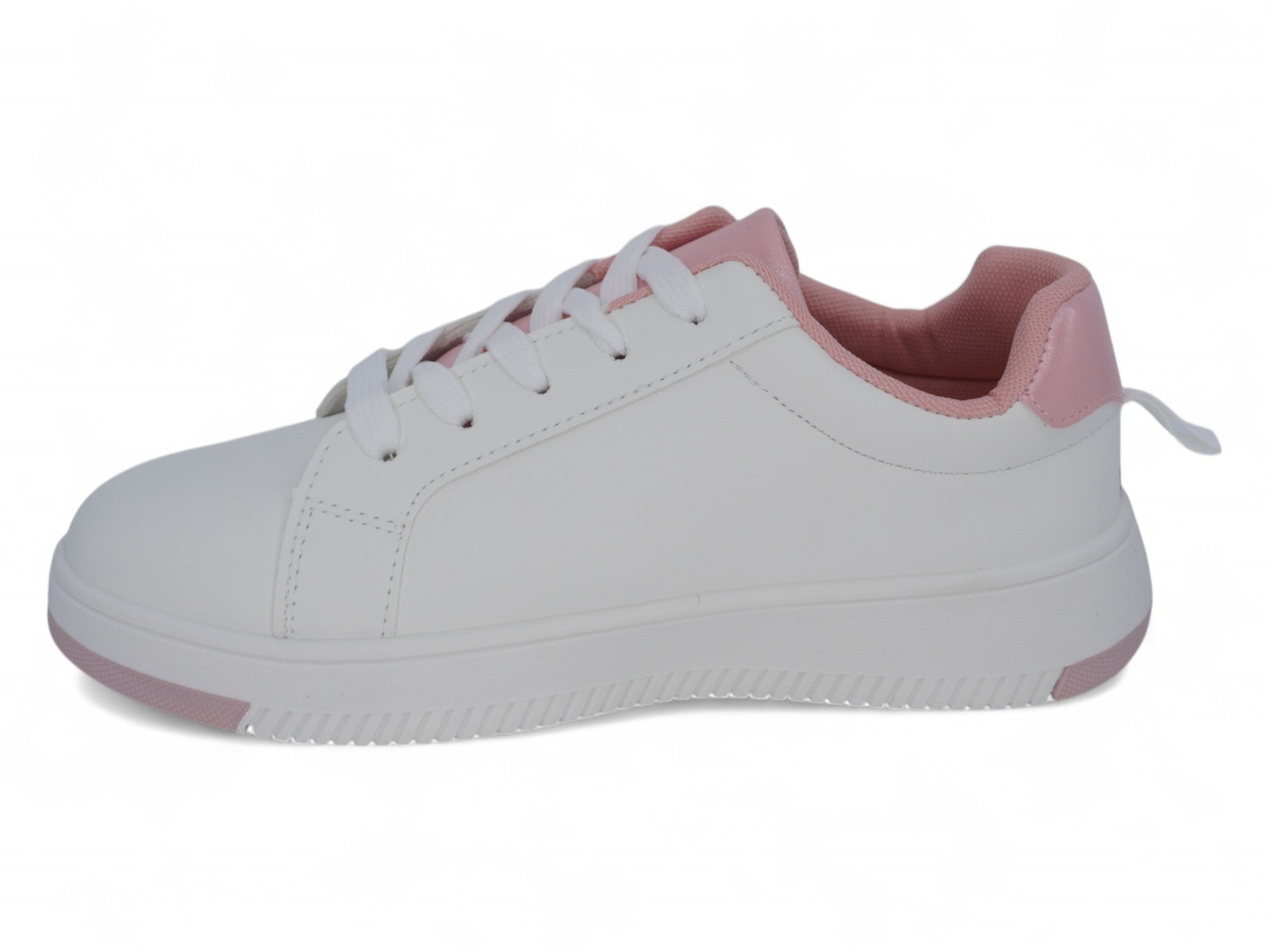 Girls` Pink B Low Top Sneaker