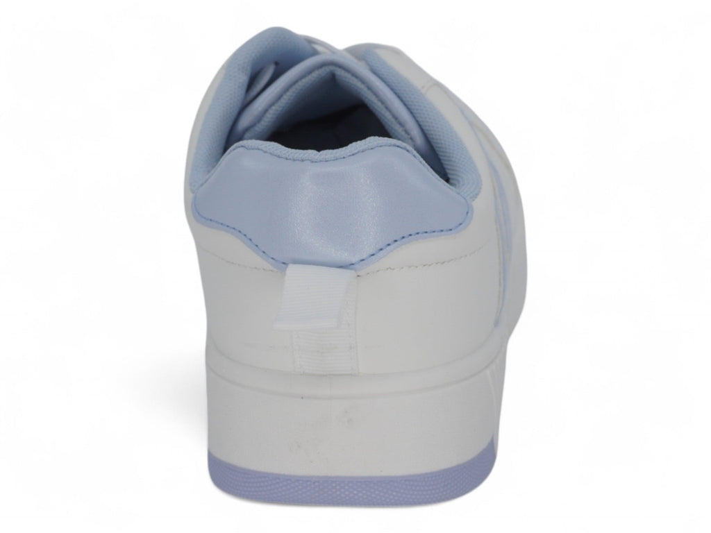 Girls`  Blue B Low Top Court Sneaker