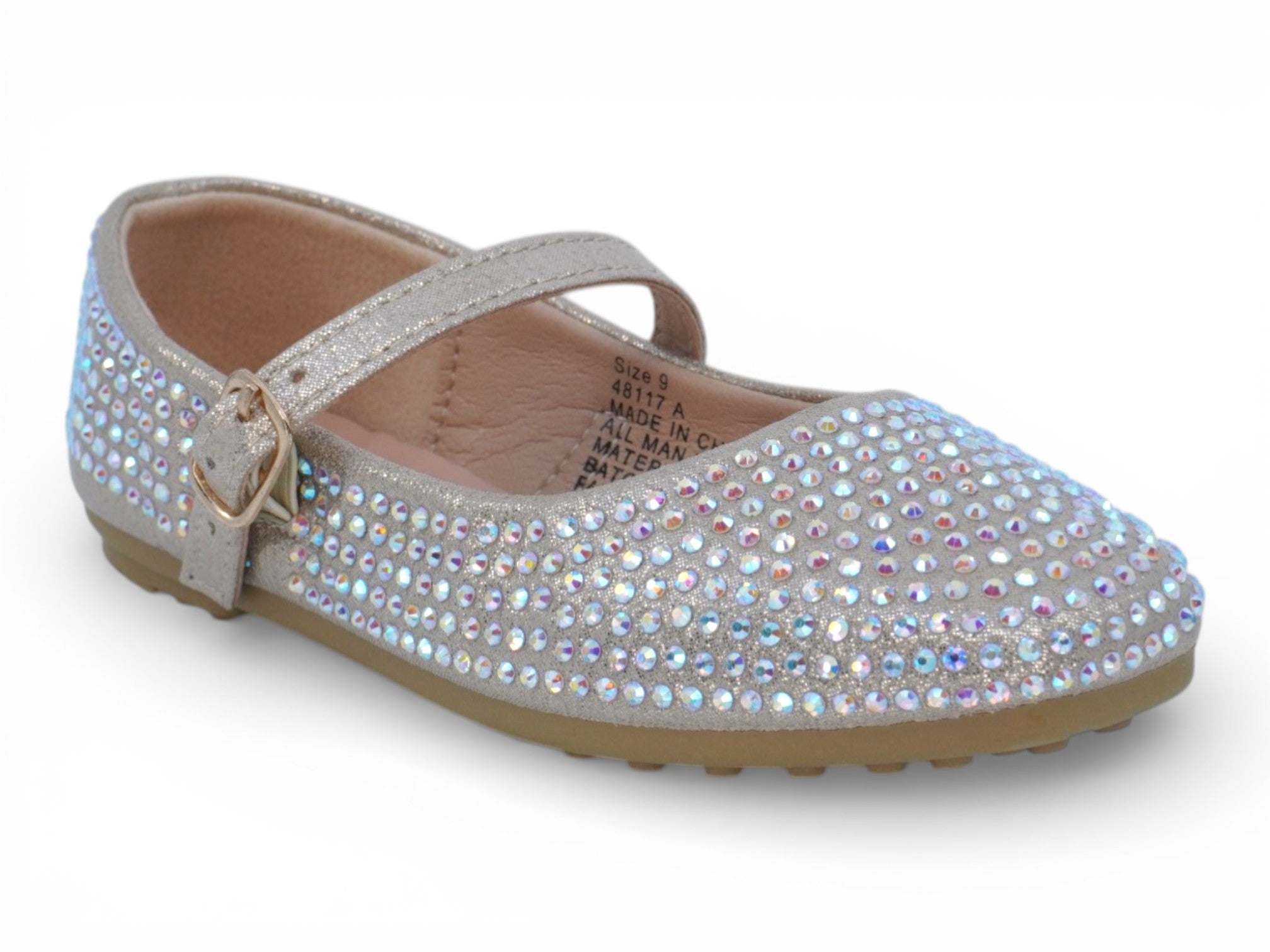 Girls` Gold Goldi Flat