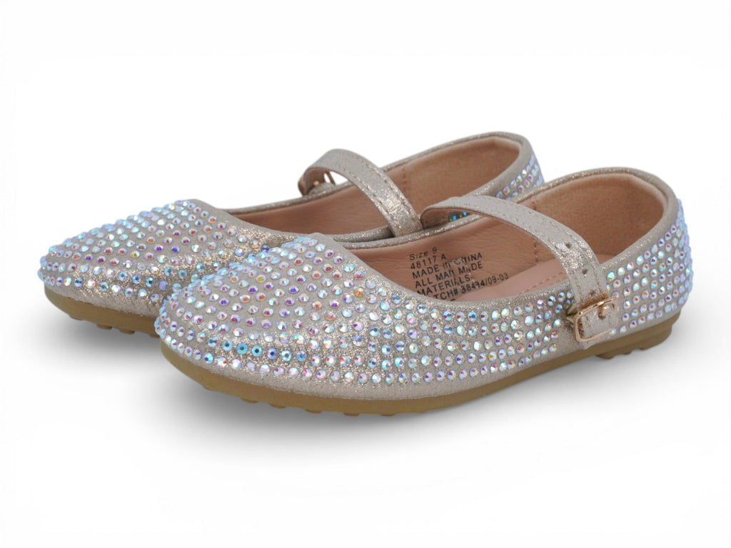 Girls` Gold Goldi Flat