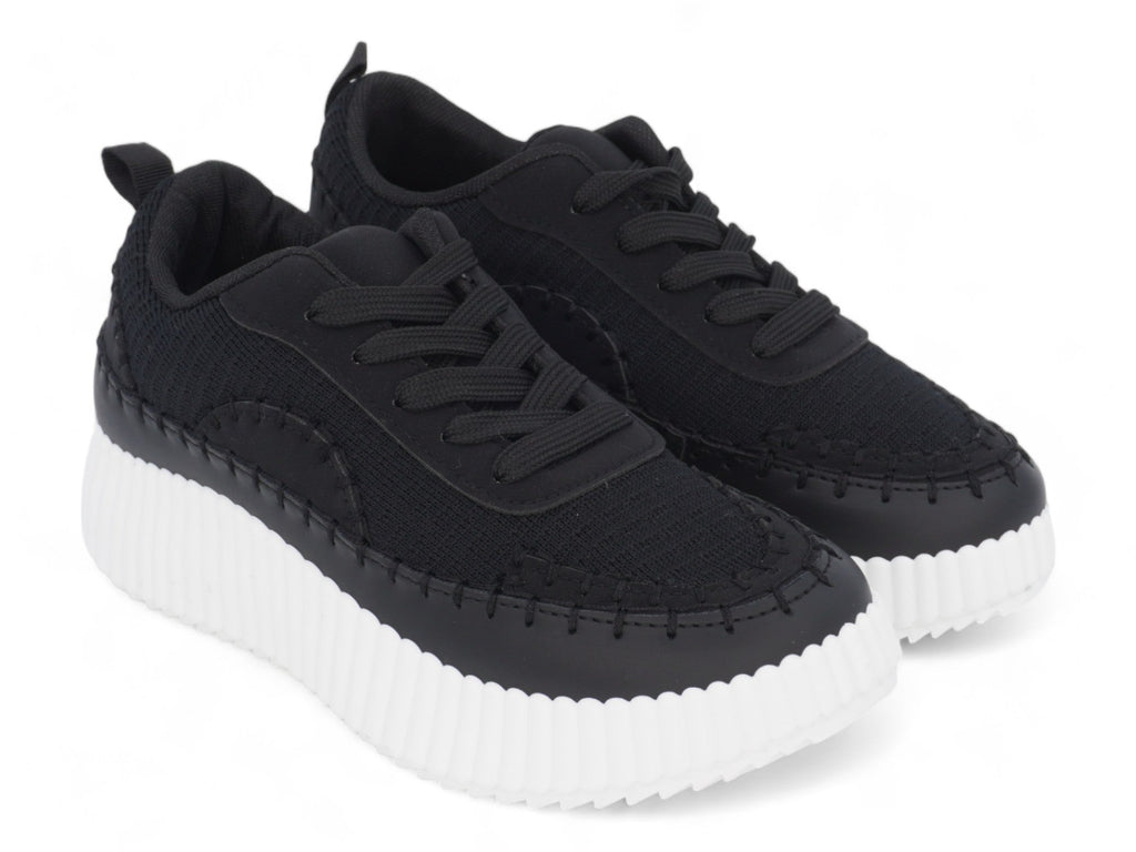 Women`s Black Charleigh Platform Sneaker