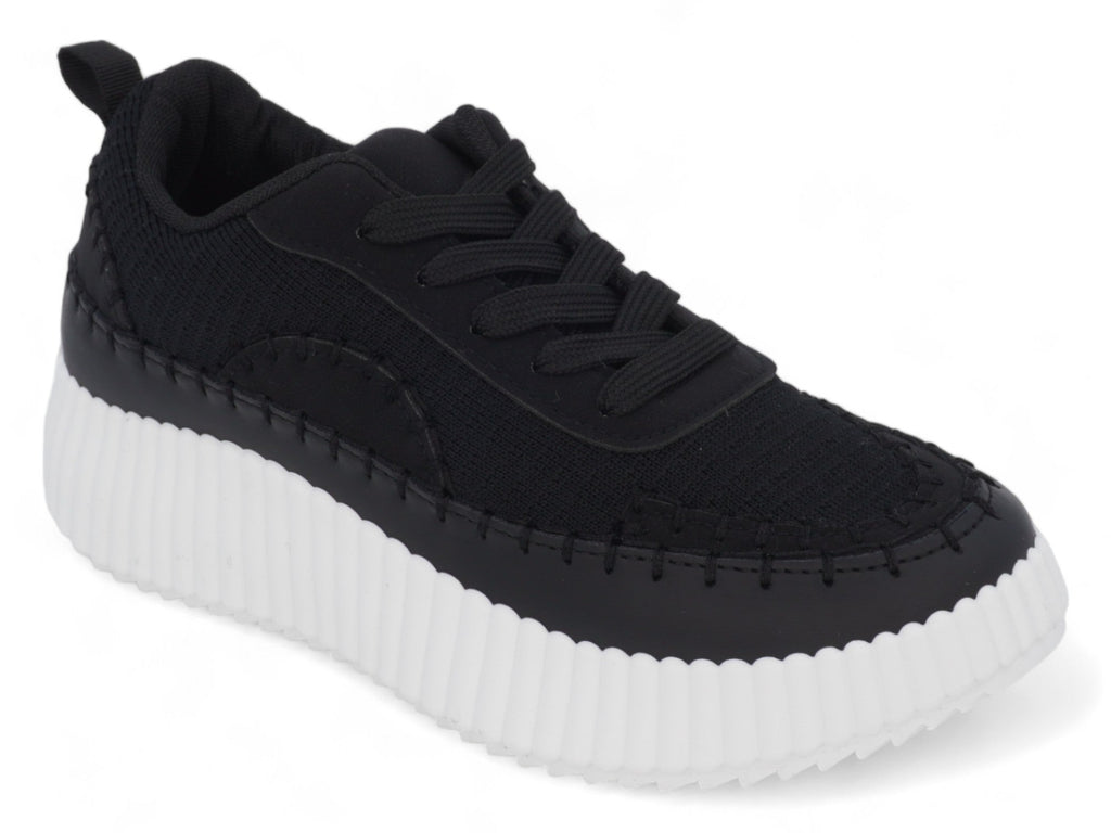 Women`s Black Charleigh Platform Sneaker