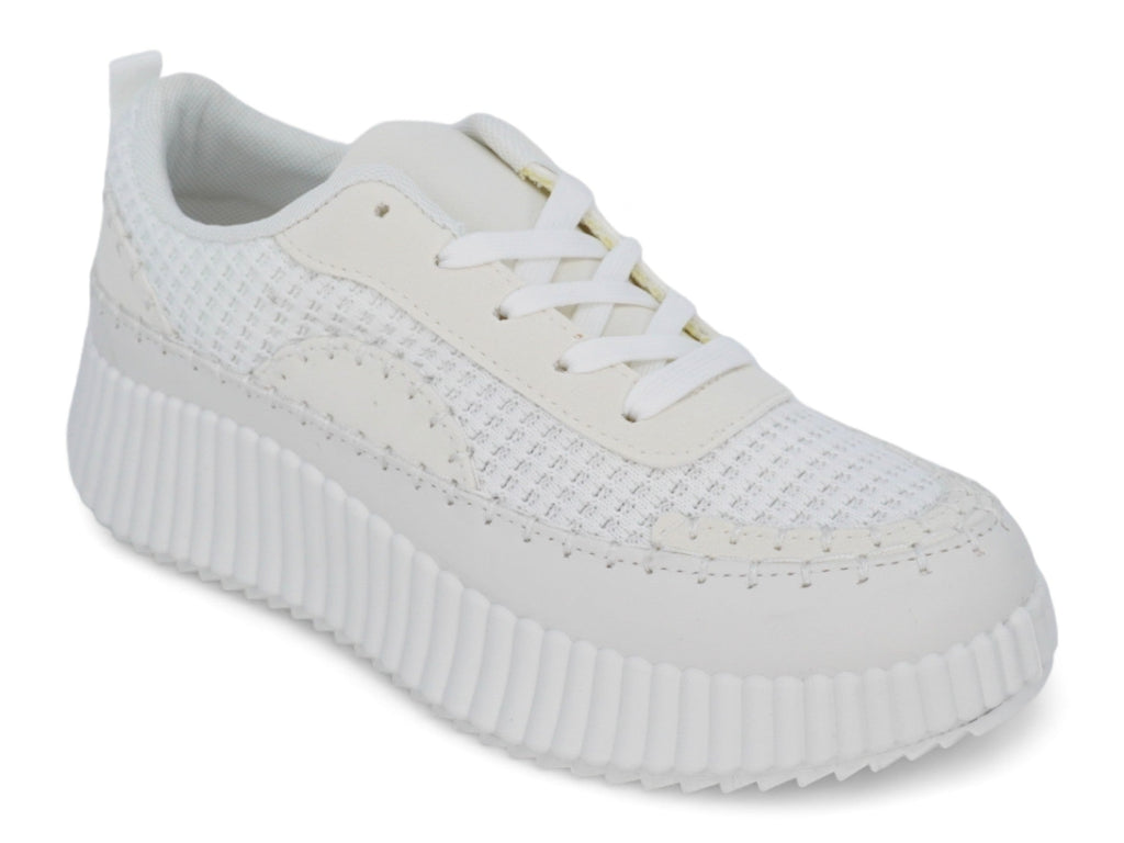 Women`s White Charleigh Platform Sneaker