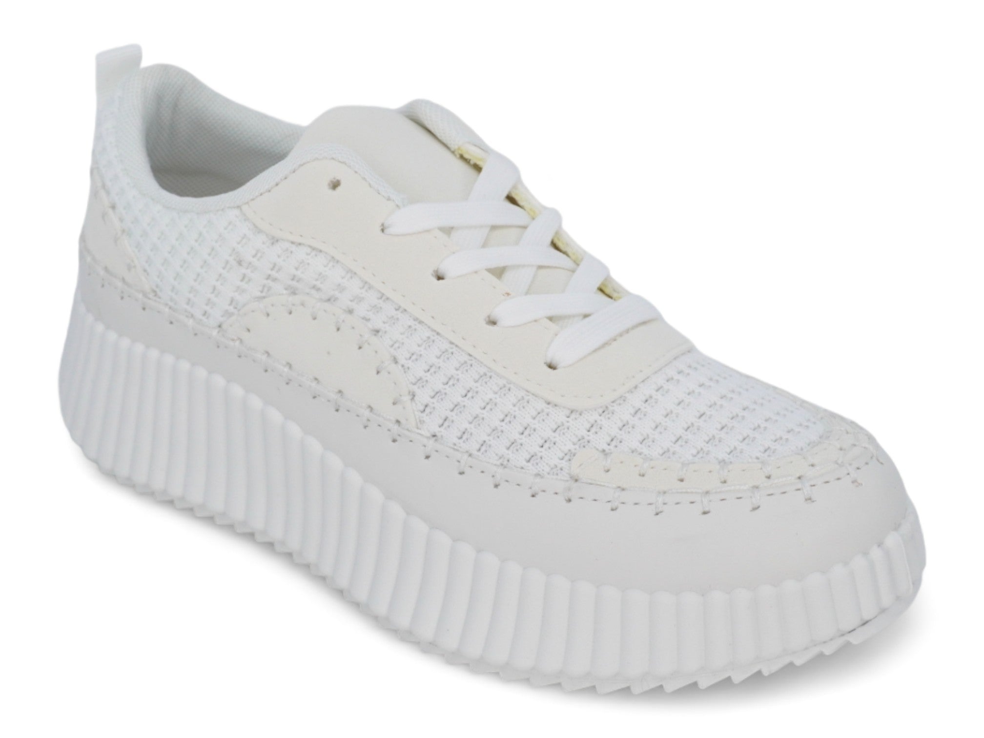Women`s White Charleigh Platform Sneaker