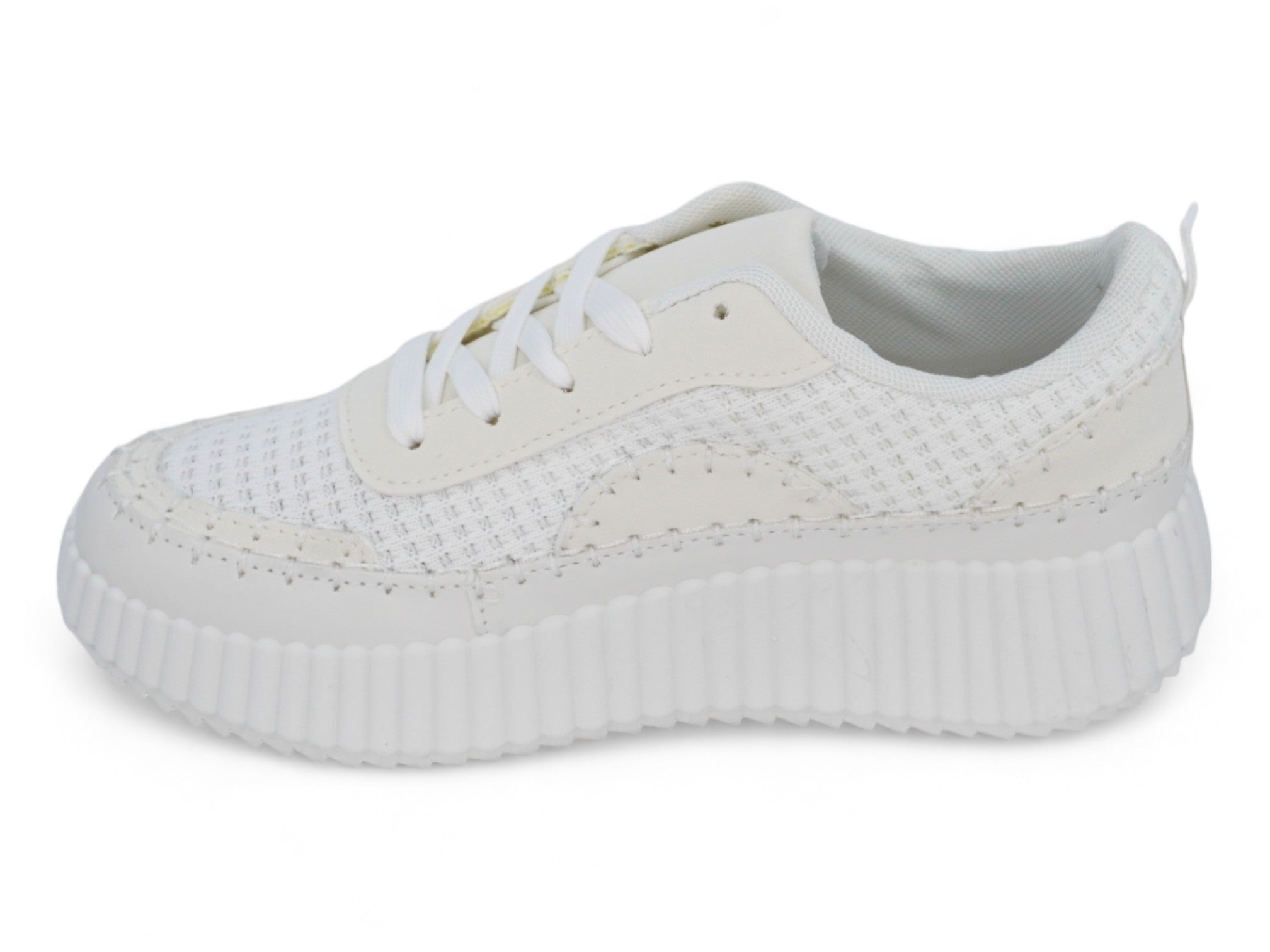 Women`s White Charleigh Platform Sneaker