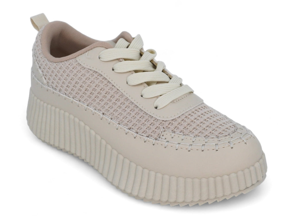 Women`s Cream Charleigh Platform Sneaker