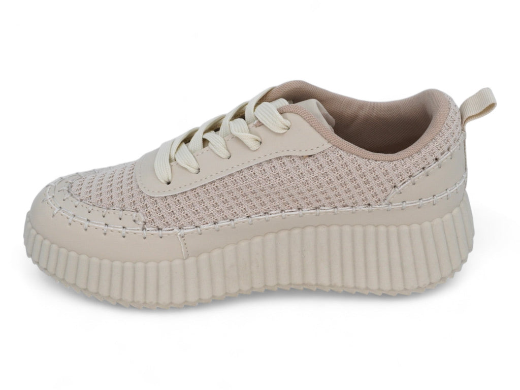Women`s Cream Charleigh Platform Sneaker