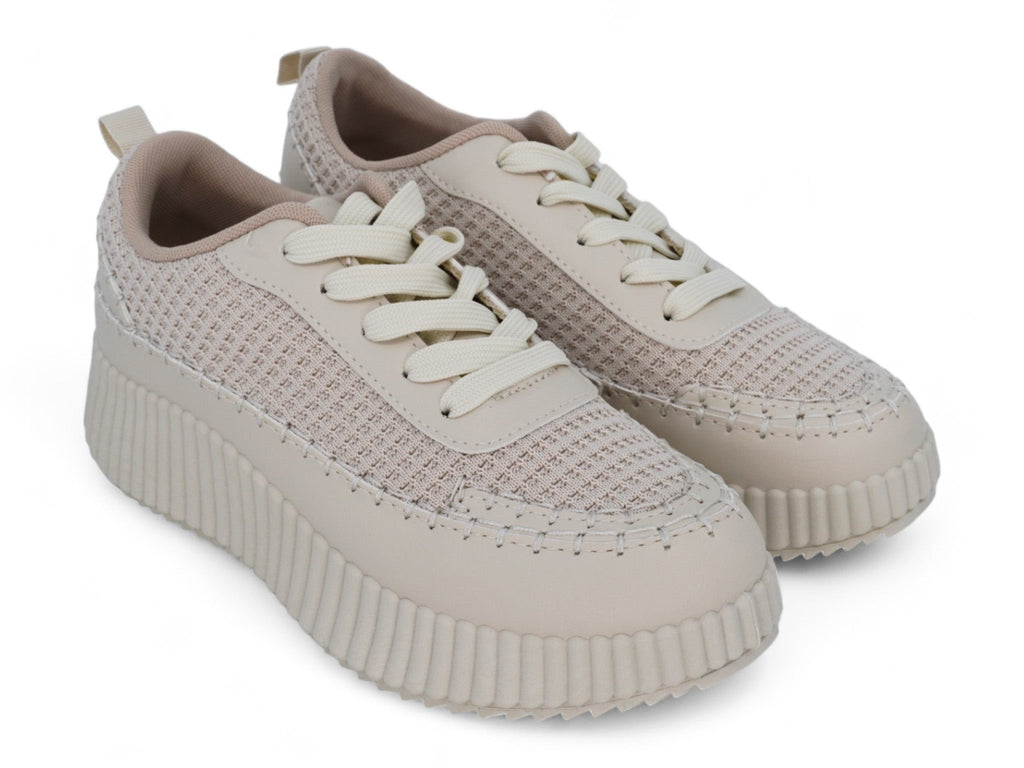 Women`s Cream Charleigh Platform Sneaker
