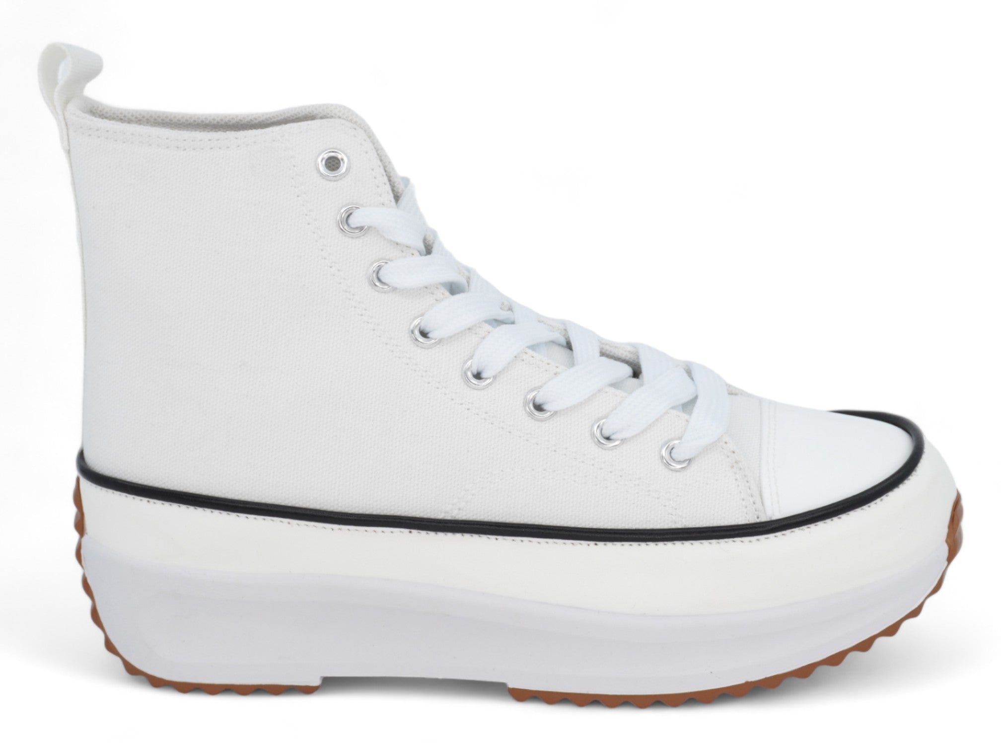 Women`s White Simone High Top Sneaker