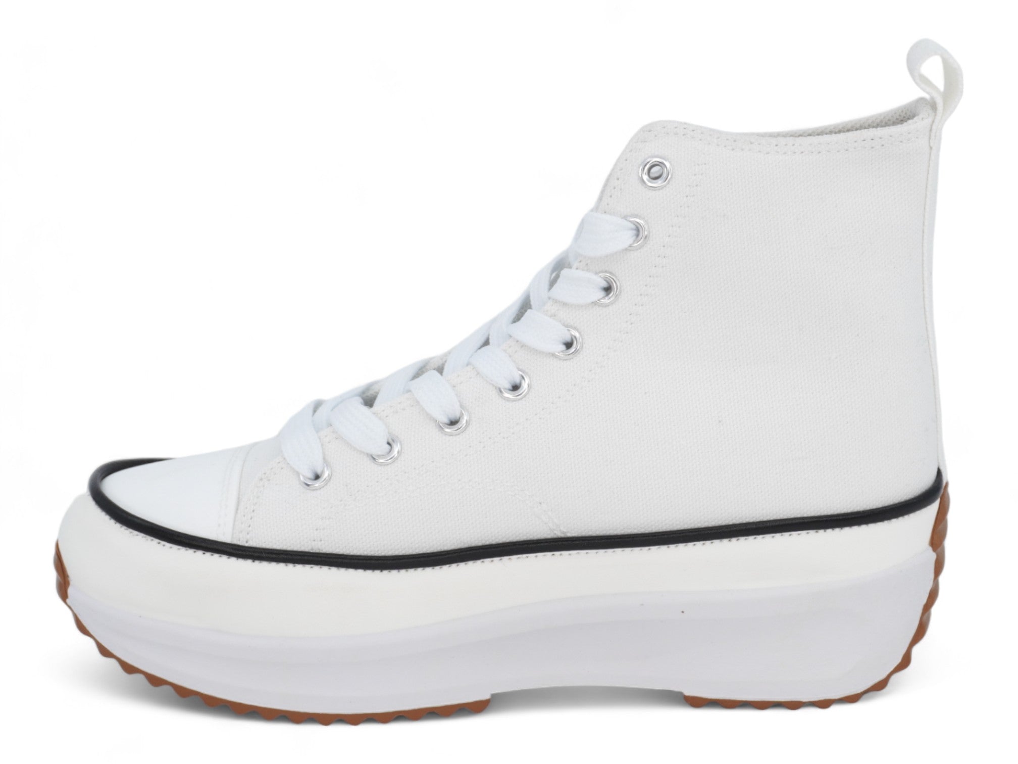 Women`s White Simone High Top Sneaker