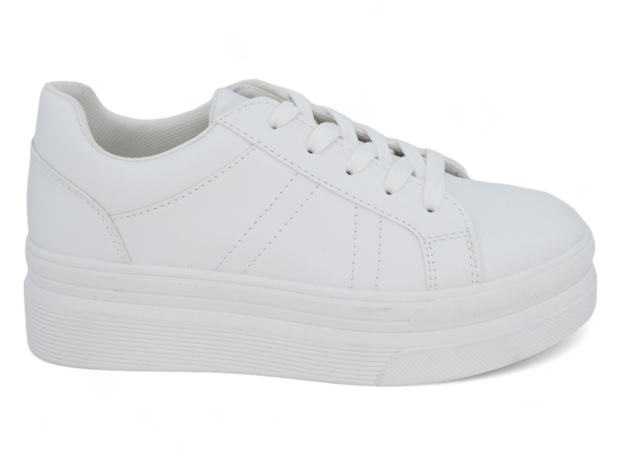 Women`s White Bobbie Platform Sneaker