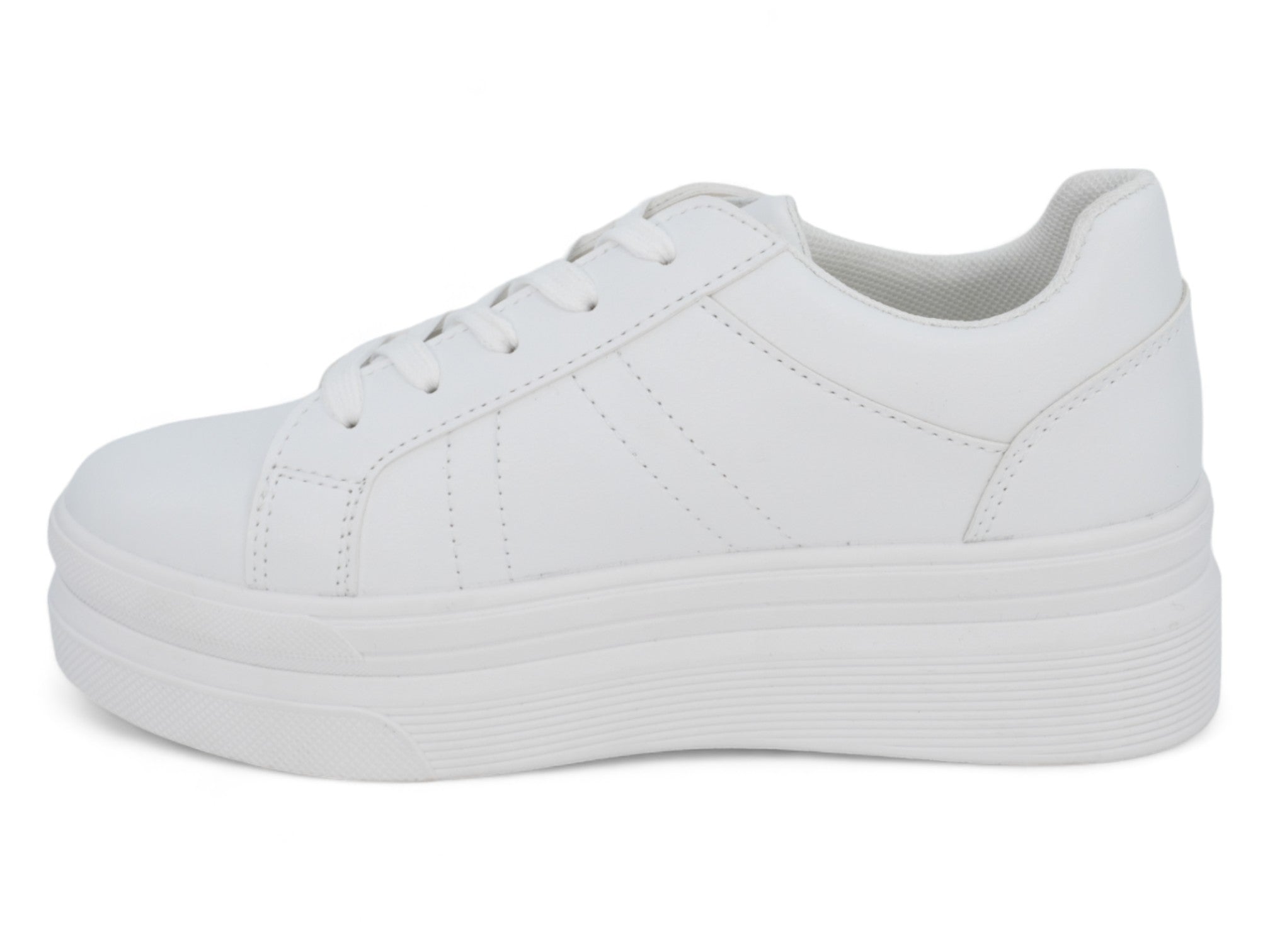 Women`s White Bobbie Platform Sneaker