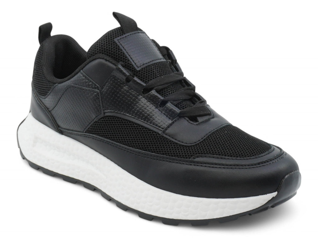 Women`s Black Mesh Sporty Sneaker