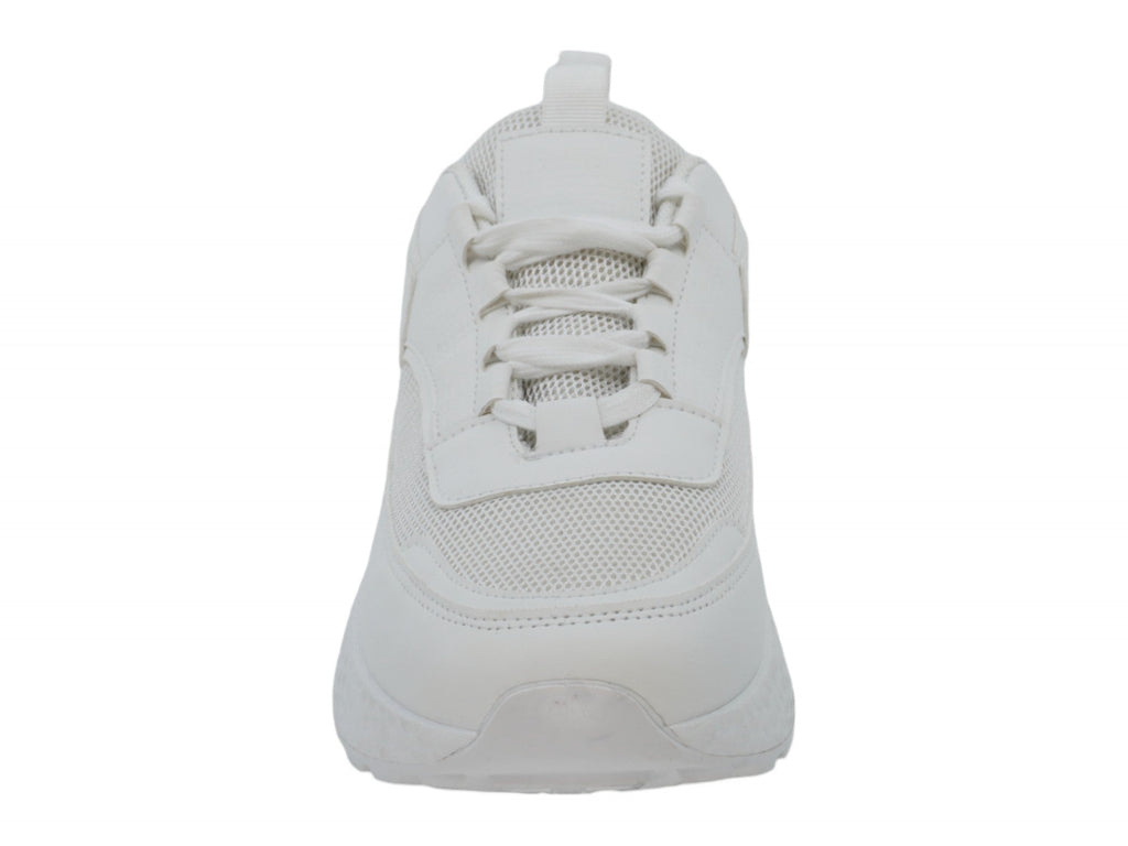 Women`s White Mesh Sporty Sneaker