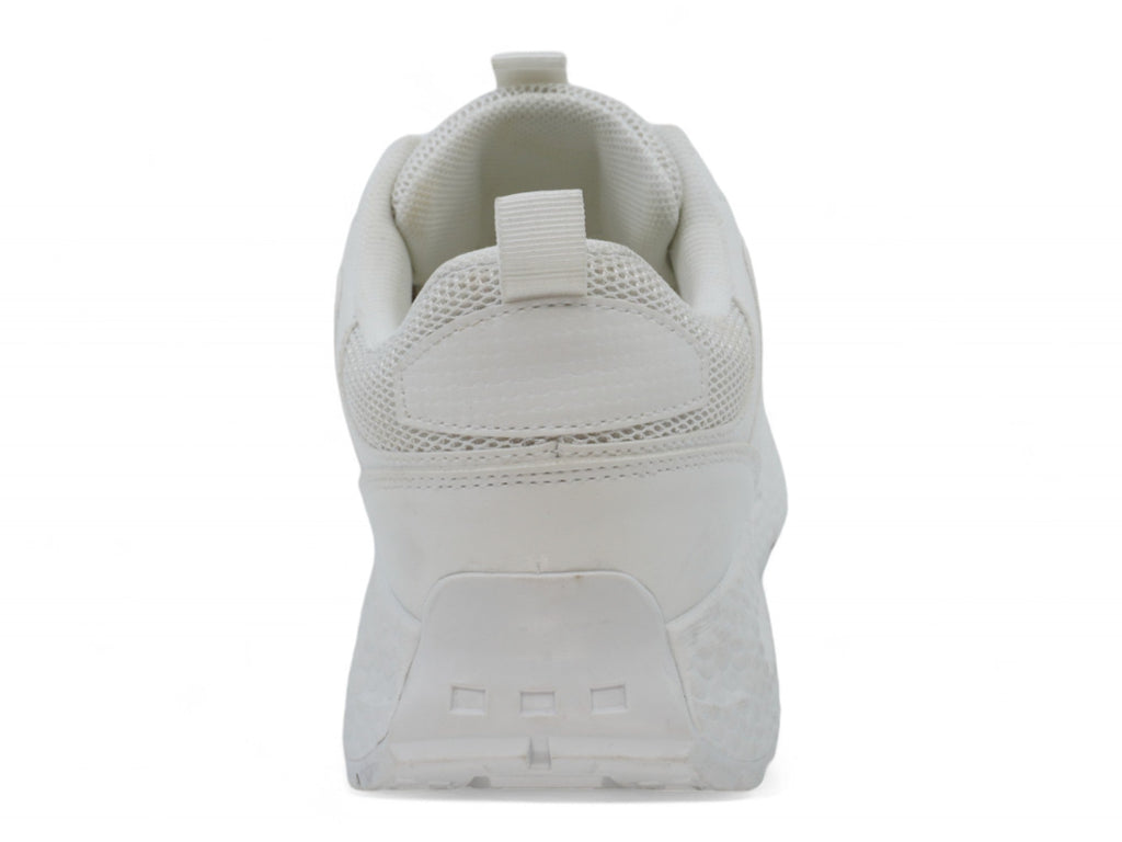 Women`s White Mesh Sporty Sneaker