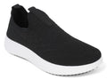 Women`s Black High Rise Slip On Sneaker