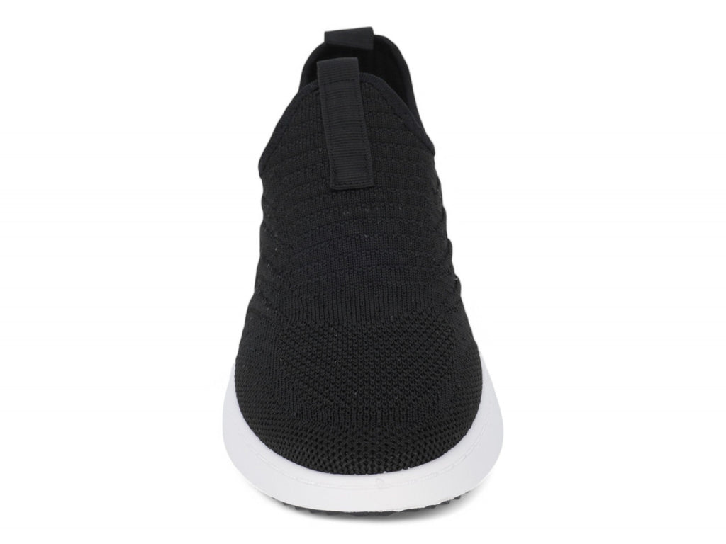 Women`s Black High Rise Slip On Sneaker